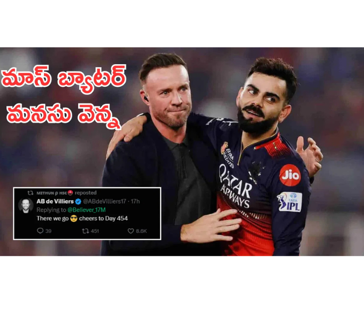 454 రోజులుగా అభిమాని పోరాటం.. ఎట్టకేలకు కరుణించిన ఏబీడీ